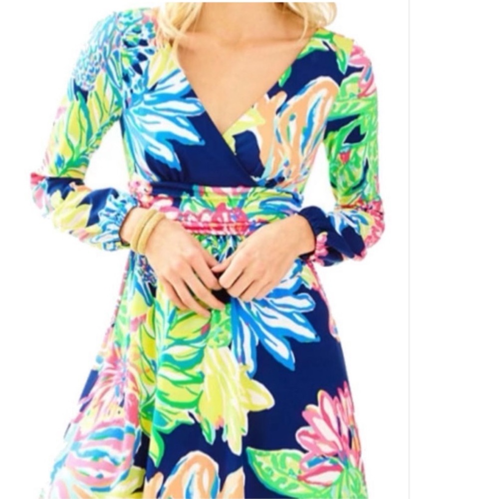 Lilly Pulitzer Fleur Resort Knit Dress size small in excellent condition